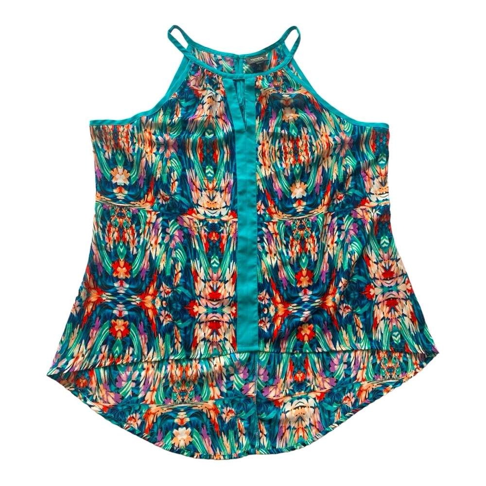 nicole by Nicole Miller Sleeveless Colorful Droptail‎ Blouse
Size XL